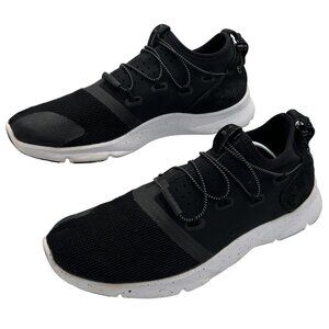 Under Armour Mens 10 Black White Lightweight Athletic Running Shoes Mesh Upper